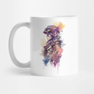 Steampunk Water Colour Woman - V1.04 Mug